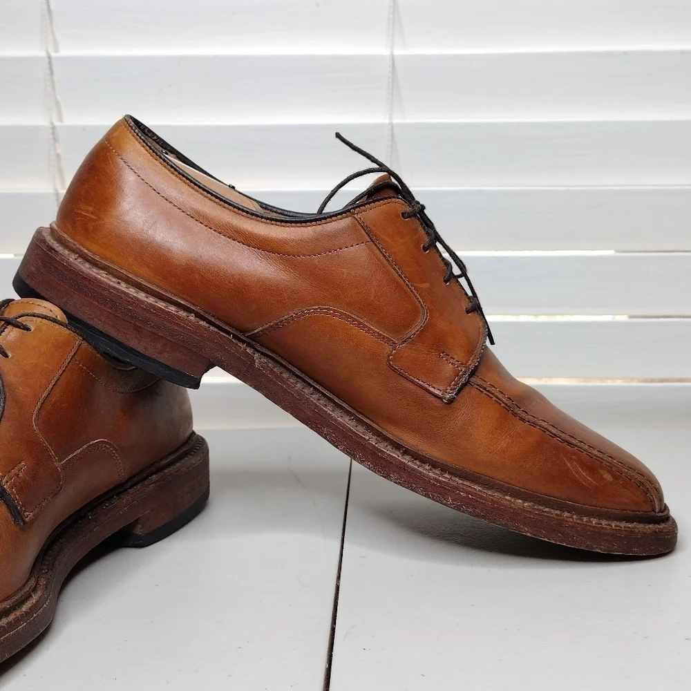 Allen Edmonds Hillcrest Brown Leather Lace Up Business Classic Oxfords Sz 9